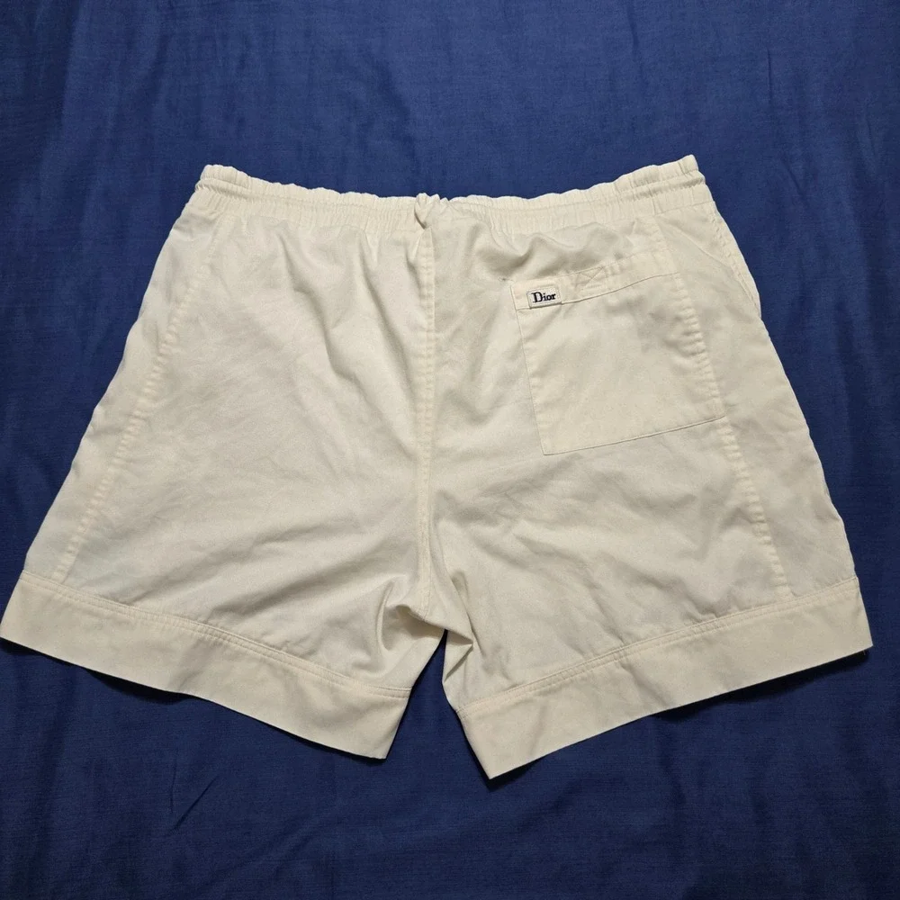 Christian Dior Monsieur Swim Trunks Mens Large Off White Vintage 80,s Shorts